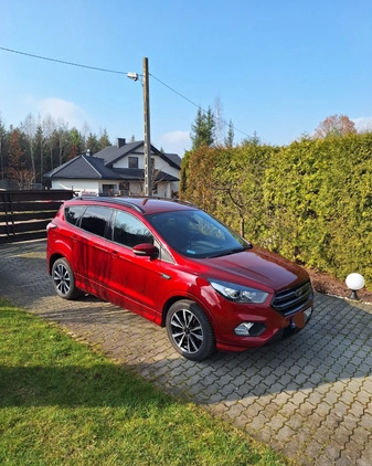 Ford Kuga cena 78000 przebieg: 99750, rok produkcji 2017 z Katowice małe 497